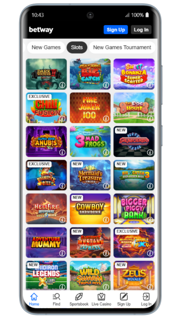 Populære automater hos betway Casino